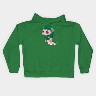 Axolotl in a hoodie Kids Hoodie